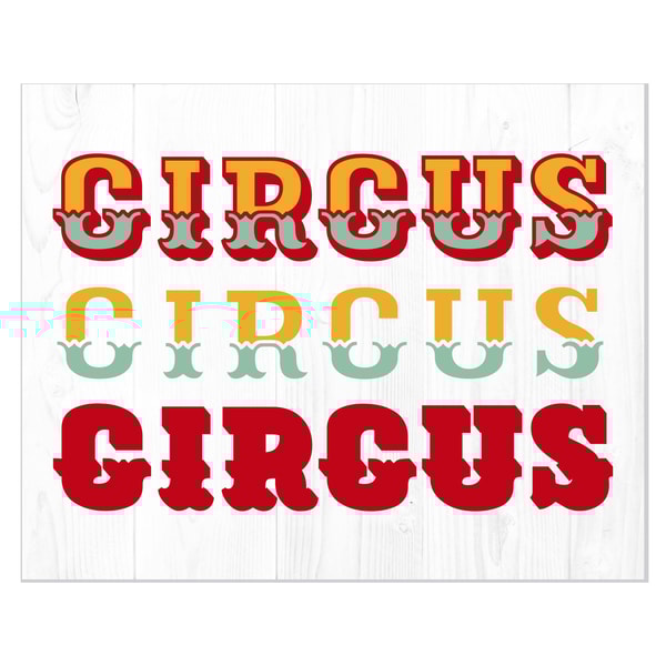 Circus Layered Font SVG, Circus Font SVG, Circus Font Cricut | Inspire ...