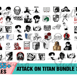 155 attack on titan bundle svg ,levi svg, eren svg, aot svg,cartoon svg,attack on titan svg,levi svg,eren svg,mikasa svg