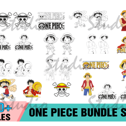 40 one piece bundle svg, anime svg, cartoon japan svg, manga svg,trending svg, luffy svg, skull svg, prite svg, luffy an