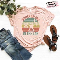 science shirt women, science teacher gifts, women in science, science gifts for women, scientist gift, scientist shirt,