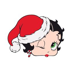 new year hat svg png, christmas hat svg, red hat svg, girl in a hat svg, striped lollipop svg christmas svg