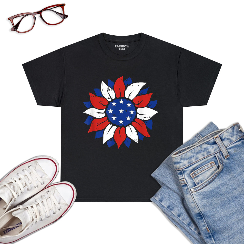 4th-Of-July-Sunflower-White-Red-And-Blue-Patriotic-T-Shirt-Black.jpg