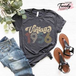 66th birthday shirt,  1956 vintage t-shirt, retro 1956 birthday gift, 66th birthday gift for grandpa, vintage 66th birth