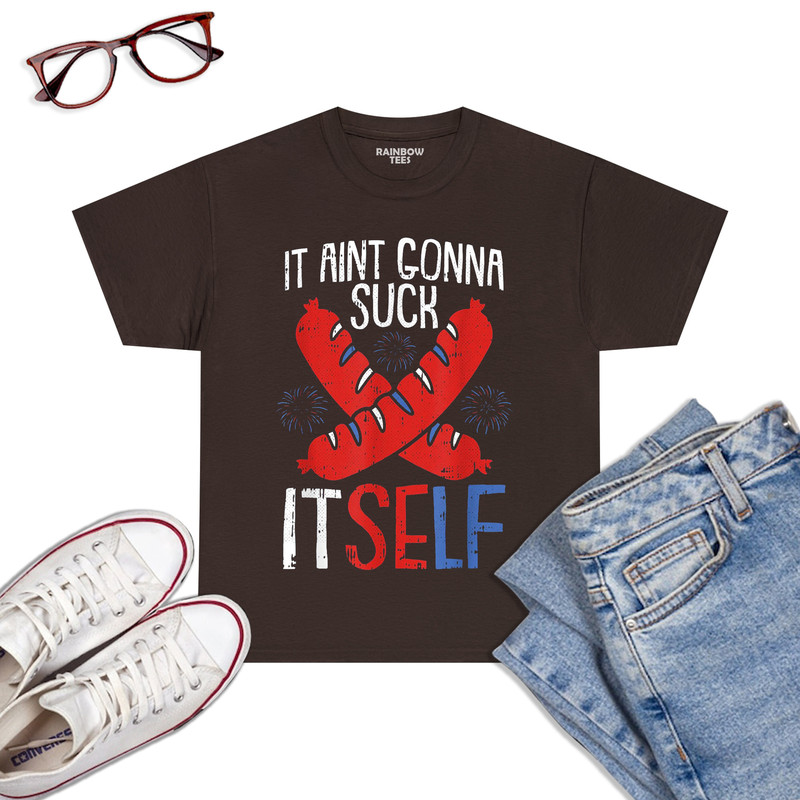 Aint-Gonna-Suck-Itself-4th-Of-July-Funny-Sausage-Patriotic-T-Shirt-Dark-Chocolat.jpg