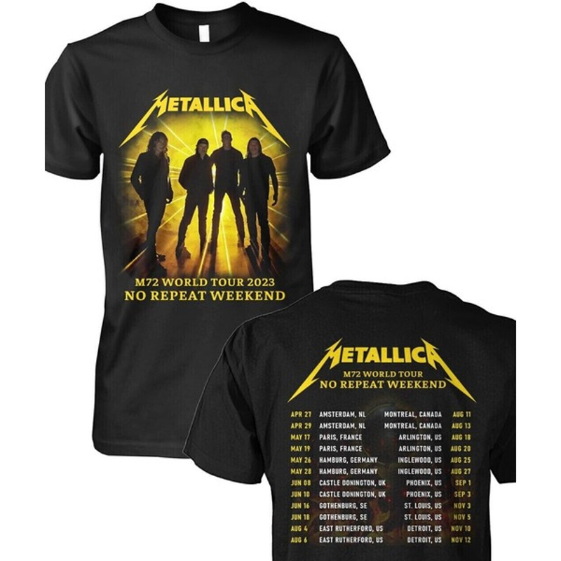 Metallica 2023 Shirt, Metallica Tour 2023 T Shirt for Men Women, Metallica Shirt for fan, M72 World Tour 2023 Shirt