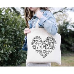 Kindness Tote Bag, Womens Tote Bag, Inspirational Tote Bag, Spread Kindness, Teacher Tote Bag, Be Kind Tote Bag, Reusabl