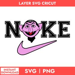 nike count von count svg, nike logo svg, count von count svg, nike sesame street svg, png digital file