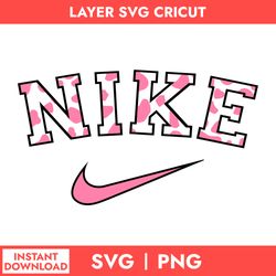 nike pink svg, nike logo svg, fashion brands svg, png digital file