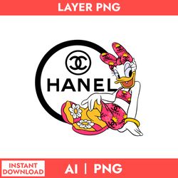 Daisy Duck Chanel Png, Chanel Logo Png, Daisy DuckPng, Chanel Brands Logo Png, Cartoon Png, Ai Digital File
