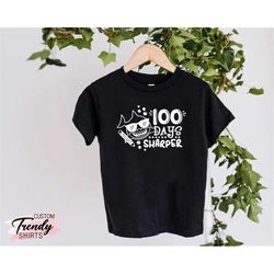 100 days of school shirt boys, 100 days sharper shirt, boys school gift shirt, 100 days gift, funny school shirt, back