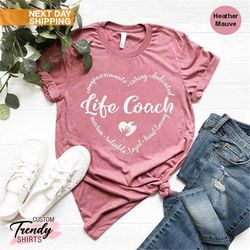 Life Coach Shirts for Women, Gift for Coach, Health Coach Shirt, Fitness Instructor Gift, Mental Health Coach Gift, Moti