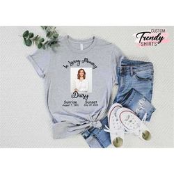 custom funeral shirt, personalized memorial t-shirt, grieving gift, in loving memory t-shirt, r.i.p. shirt, rest in peac