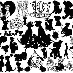101 dalmatians svg, cruella de vil svg, dalmatians dxf, png
