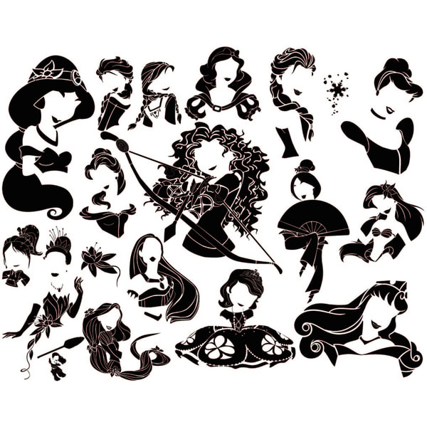 Disney Belle Silhouettes