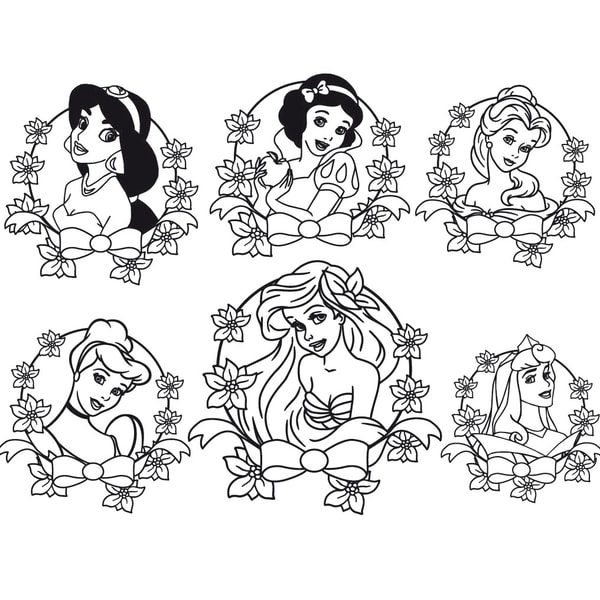Disney Princess Outline Svg disney-princess-outline-svg