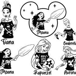 disney punk svg, punk silhouette svg, punk png, dxf files