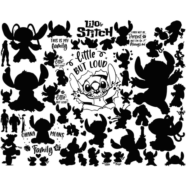 Layout Design Stitch Disney Stitch Outline