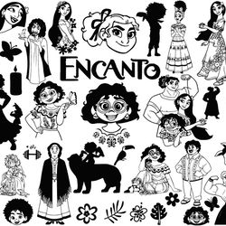 disney encanto svg, encanto outline svg, encanto png, dxf