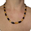 Genuine Baltic amber beads necklace adult real natural amber jewelry women men gemstone beaded necklace yellow honey, cognac tea color gift for sister aunt moth