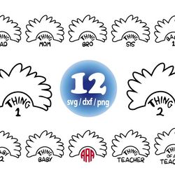 dr seuss svg svg, thing svg, dr seuss for cricut