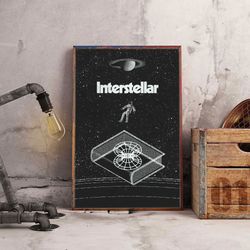 interstellar wall art, movie home decor, movie poster, movie wall art, movie print, interstellar poster