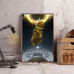 movie home decor, interstellar poster, movie poster, movie wall art, movie print, interstellar wall art