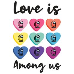 love among us svg, valentine svg, love svg, among us svg, cute among us svg, among us lover, impost, silhouette svg fies