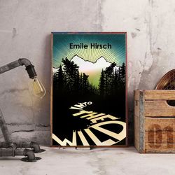 movie poster, into the wild wall art, movie home decor, movie wall art, movie print, into the wild poster