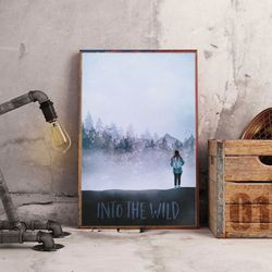 movie poster, into the wild poster, movie home decor, movie wall art, movie print, into the wild wall art