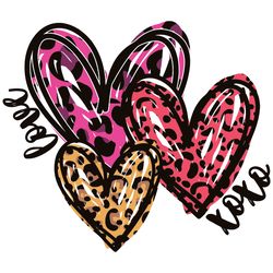 valentines day hearts svg, valentine svg, heart svg, leopard hearts svg, love svg,, silhouette svg fies