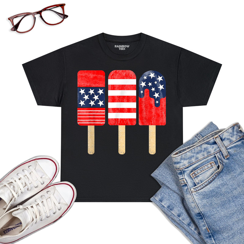 Blue-Red-White-Ice-Cream-American-Flag-4th-Of-July-T-Shirt-Black.jpg