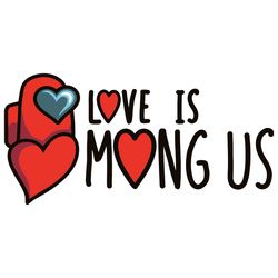love is mong us layered svg, valentine svg, among us svg, among us love svg, among us gifts svg, silhouette svg fies