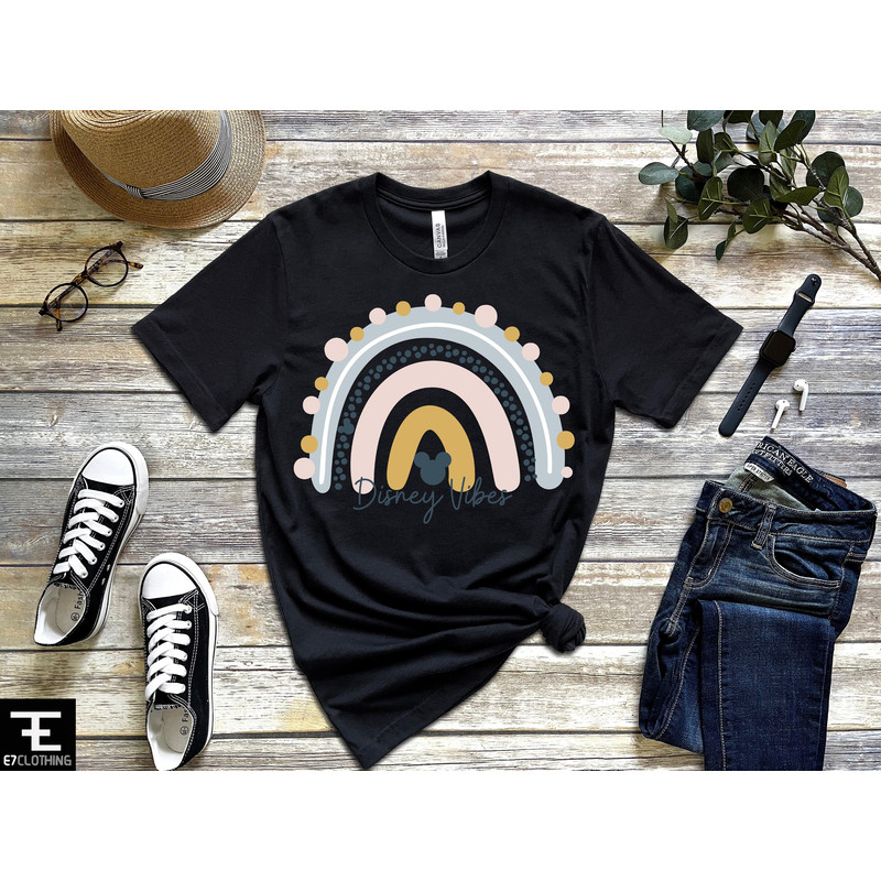 Disney Vibes Shirt, Disney Vibes Rianbow, Rainbow Disney Shirt, Disney Rainbow Mickey Head Shirt, Disney Vacation Tee, Women Disney Shirt - 2.jpg