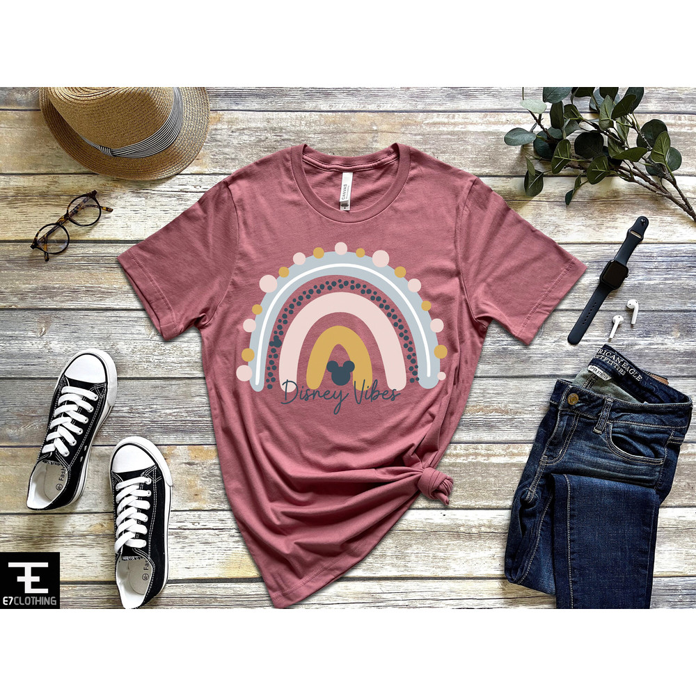 Disney Vibes Shirt, Disney Vibes Rianbow, Rainbow Disney Shirt, Disney Rainbow Mickey Head Shirt, Disney Vacation Tee, Women Disney Shirt - 3.jpg