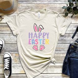 Happy Easter Shirt,Easter Bunny Shirt,Easter Day Shirt, Womens Easter Shirt,Easter Fa