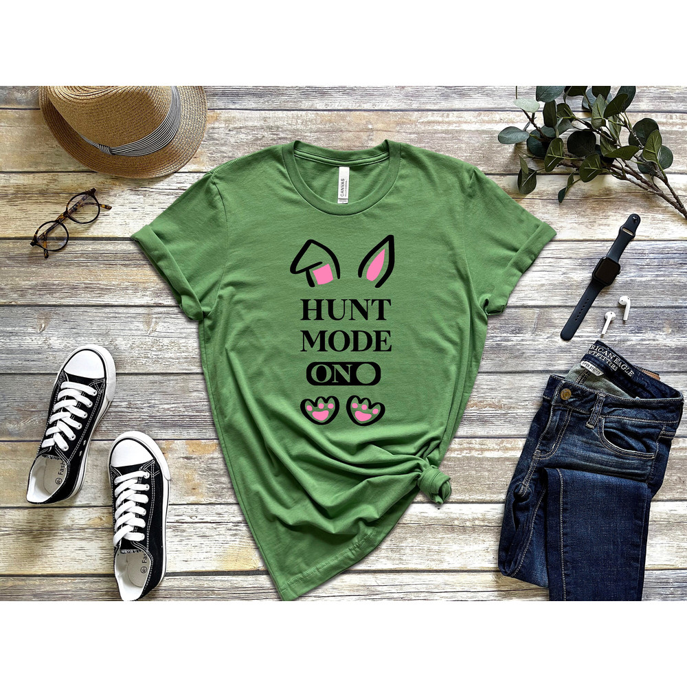 Hunt Mode ON T-Shirt, Easter Day T Shirt, Hunting Season Shirt, Egg Hunt Shirt, Easter Bunny Hunting Shirt, Egg Hunt Shirt, Easter Day Gift - 2.jpg