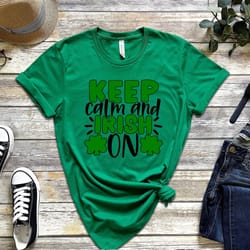 keep calm shirt, shamrock shirt, patrick day shirt, st patricks day shirt women, st.