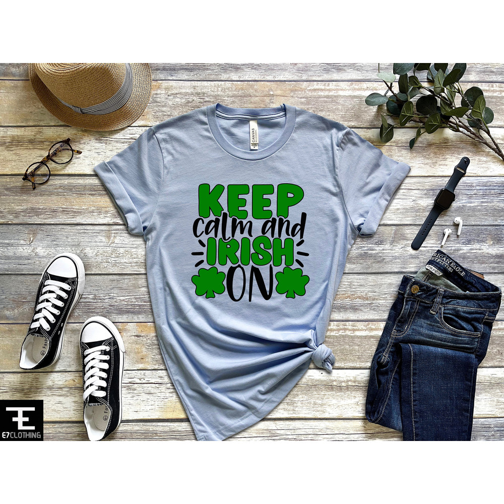 Keep Calm Shirt, Shamrock Shirt, Patrick Day Shirt, St Patricks Day Shirt Women, St Patty's Shirt, Irish Gift For Her, Gift For Irish Women - 2.jpg