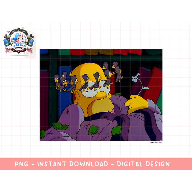 The Simpsons Treehouse Of Horror Halloween Dizzy Homer png, sublimation.jpg