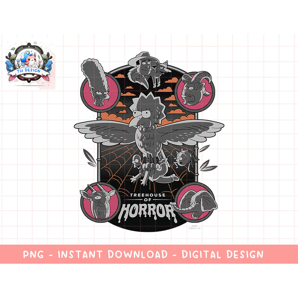 The Simpsons Treehouse of Horror Halloween Lisa Centered V2 png, sublimation.jpg