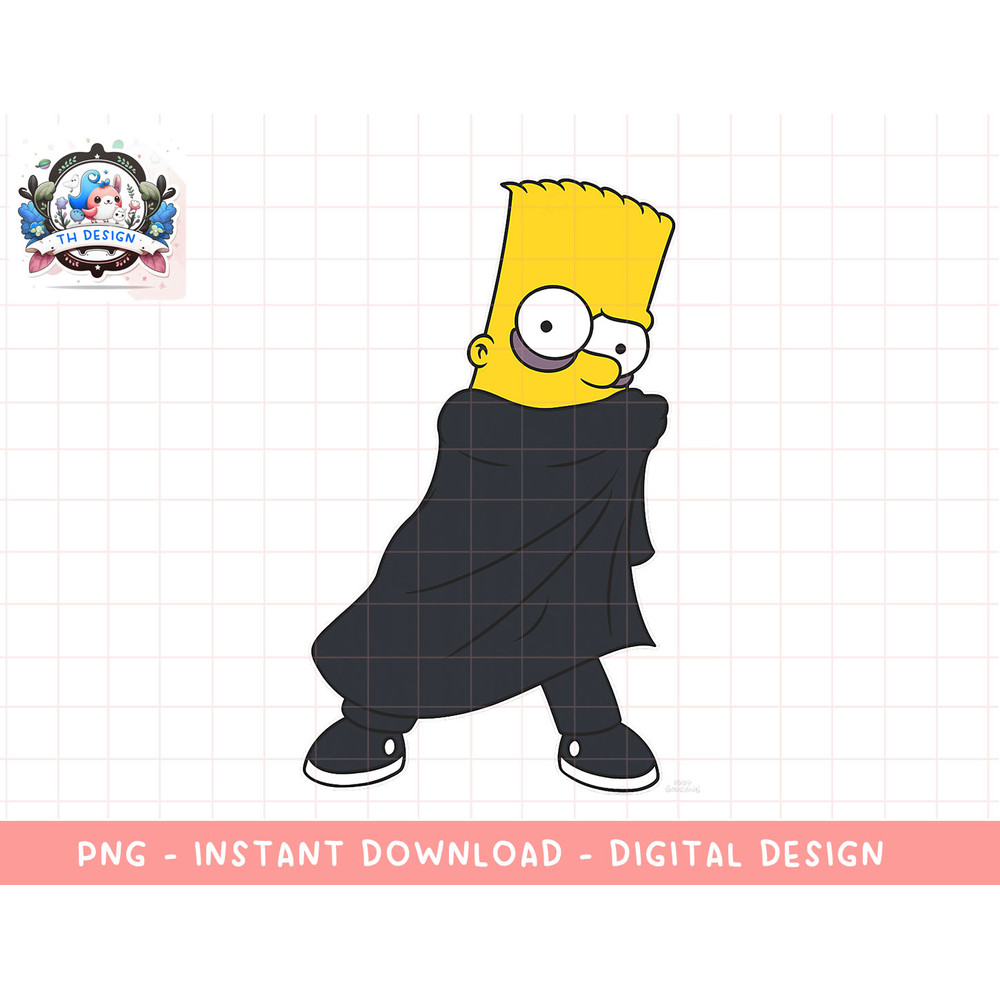 The Simpsons Treehouse of Horror Halloween Vampire Bart Alt png, sublimation.jpg