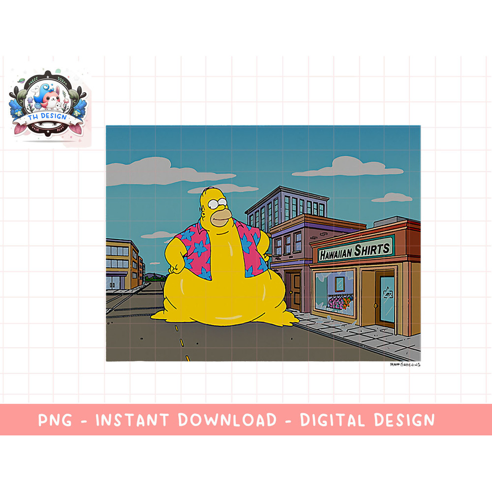 The Simpsons Treehouse Of Horror Hawaiian Monster Homer png, sublimation.jpg