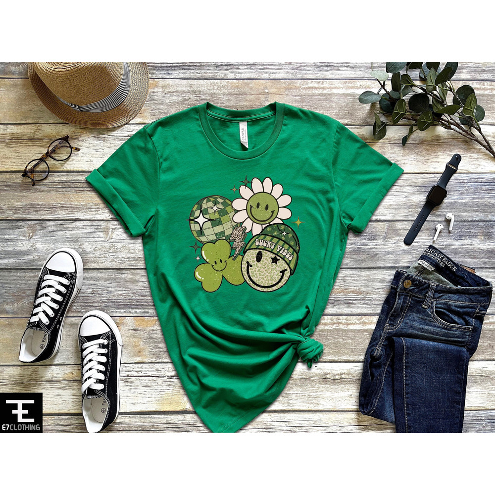 Lucky Vibes Shirt, St Patty's Lucky Women Shirt, St Patty's Lucky Shirt, St Patty's Day Sweatshirt, Shamrock Shirt, Irish Shirt - 1.jpg
