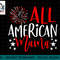Womens 4th of July Family Matching All American Mama png, sublimation.jpg