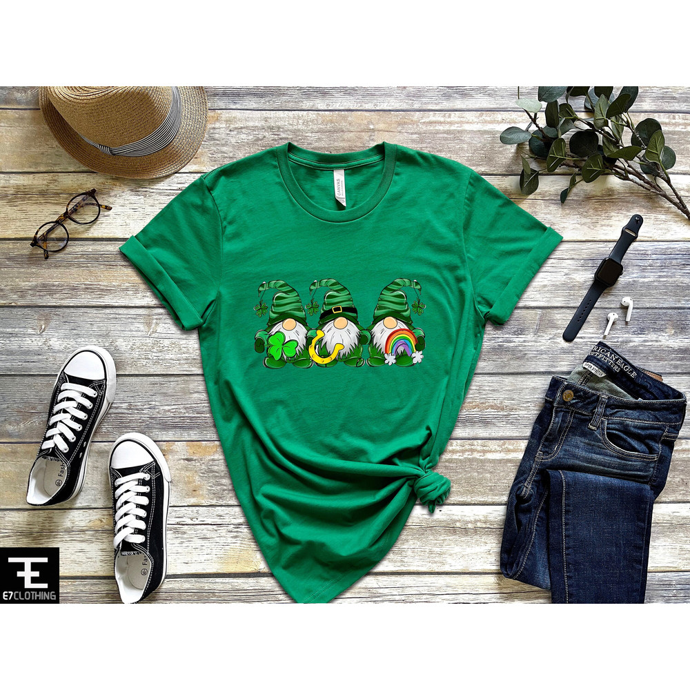 St Patrick's Day Gnomes Shirt, Happy St Patrick's Day Shirt, Gnomes Shirt, Clover Shirt, St Patrick's Day Shirt, Irish Shirt - 2.jpg