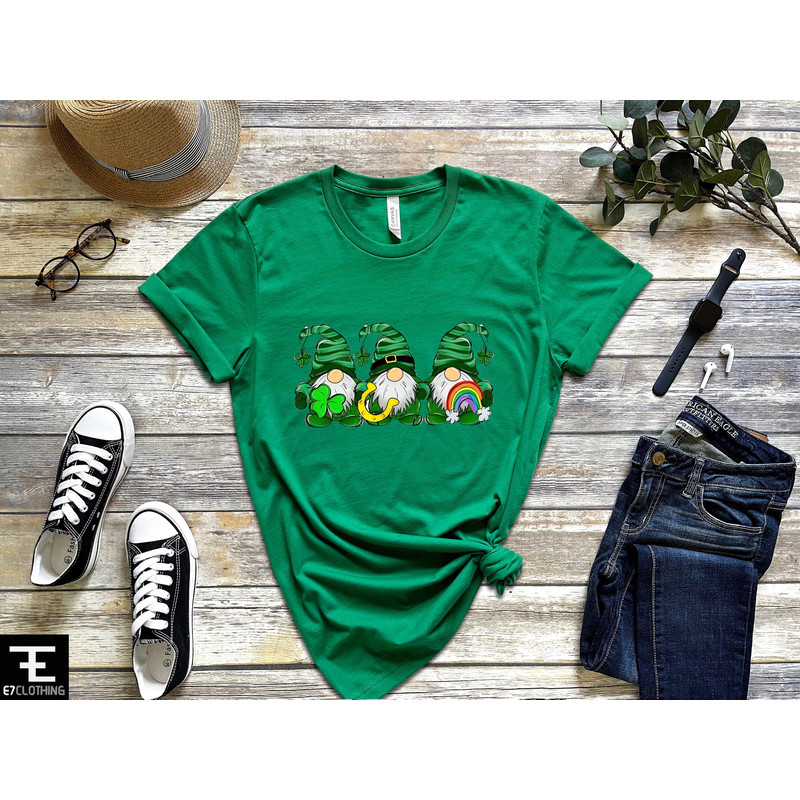 St Patrick's Day Gnomes Shirt, Happy St Patrick's Day Shirt, Gnomes Shirt, Clover Shirt, St Patrick's Day Shirt, Irish Shirt - 2.jpg