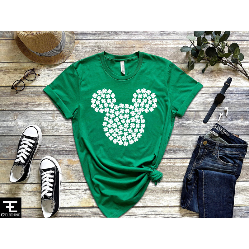 St Patrick's Day Shirt, Shamrock Shirt, Disney Family Shirts, St Patrick's Couple Disney Shirts, Disney Trip Shirts, Irish Disney Shirt - 1.jpg