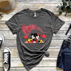 valentine mickey and minnie shirts,love disney matching couples shirt,valentine match