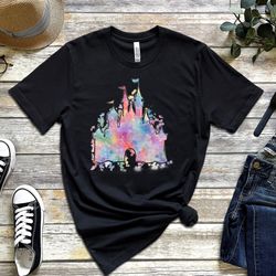 watercolor castle shirt, magic kingdom disney world 50th anniversary t,shirt, magic k