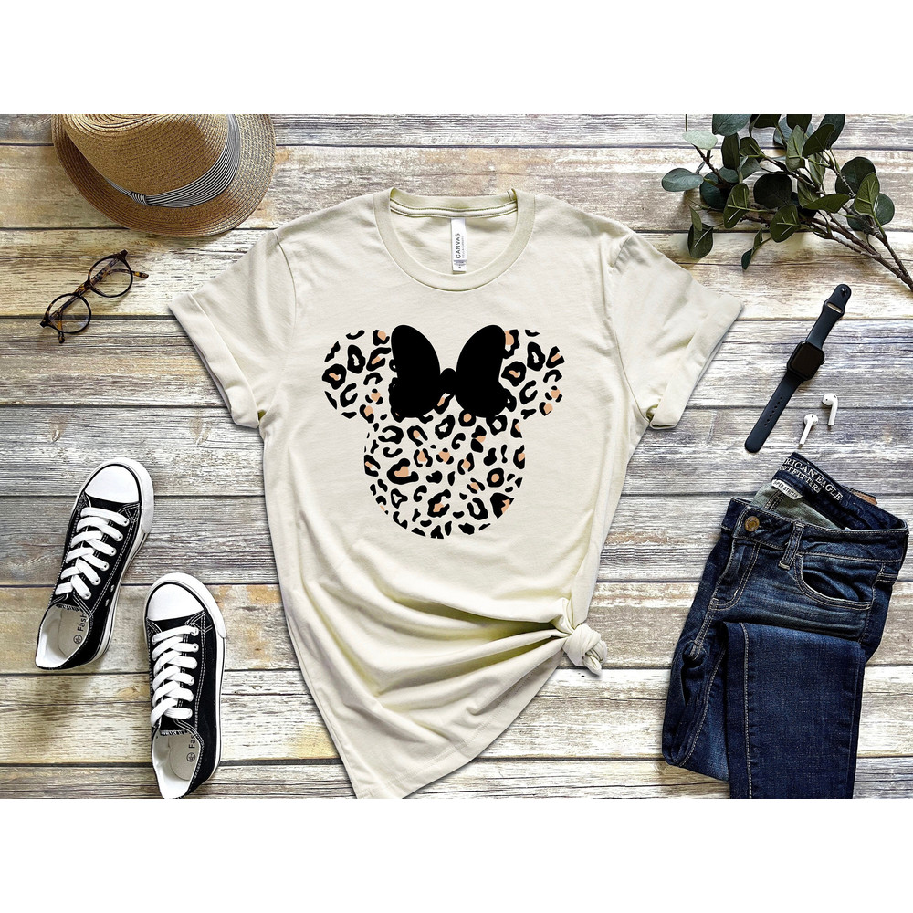 Women's Disney Minnie Leopard Shirt - Animal Kingdom Shirt - disney shirts - Disney Girls Trip Shirt - Minnie Mouse Shirt - 1.jpg